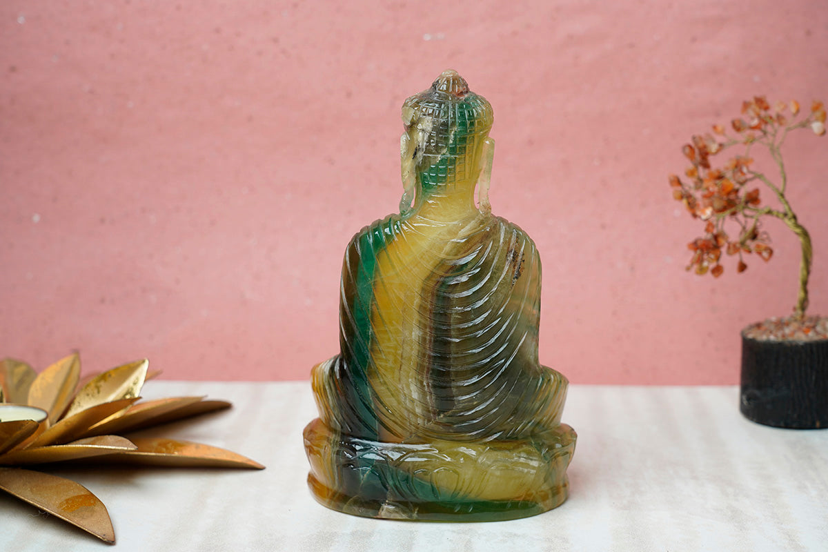 Gemstone Buddha Idol