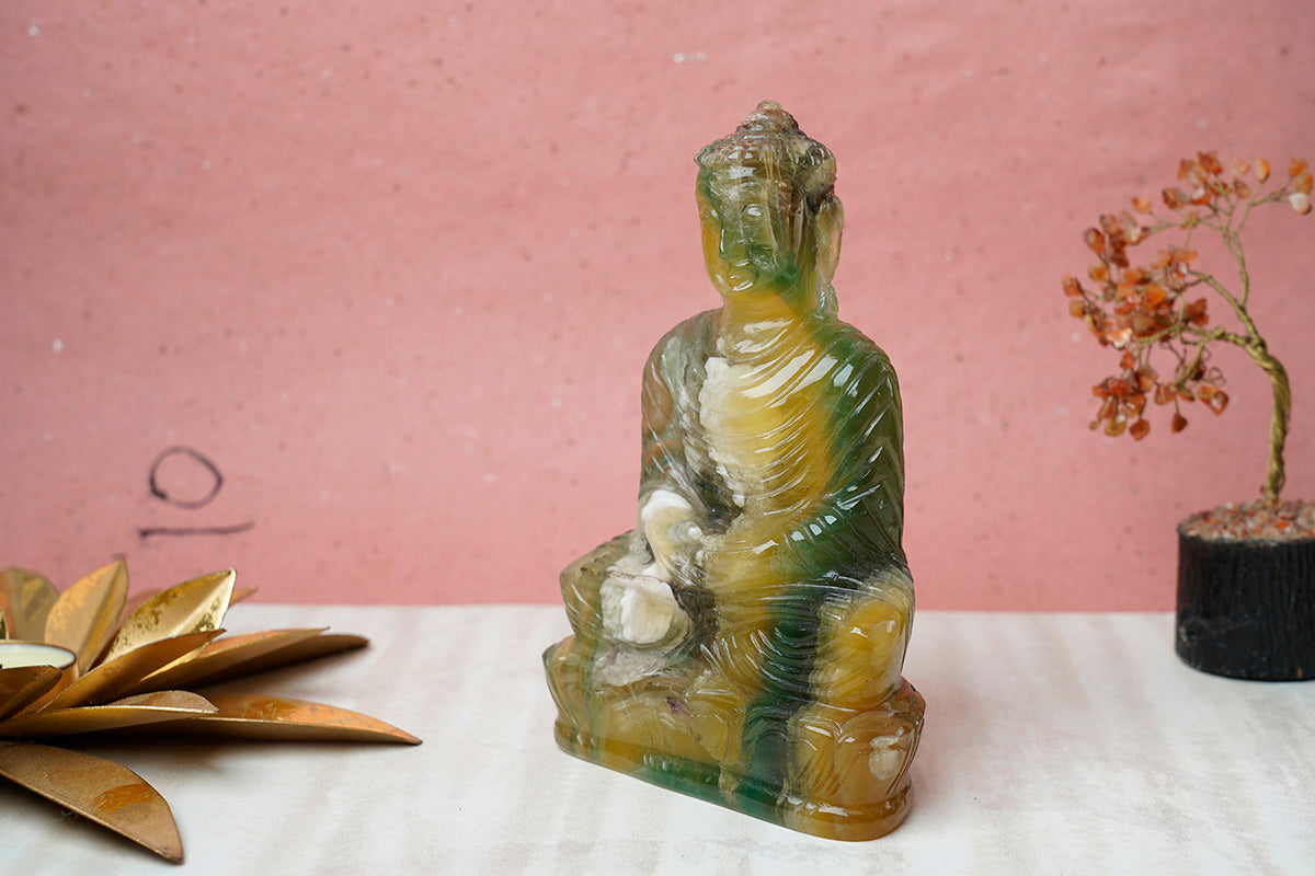 Gemstone Buddha Idol