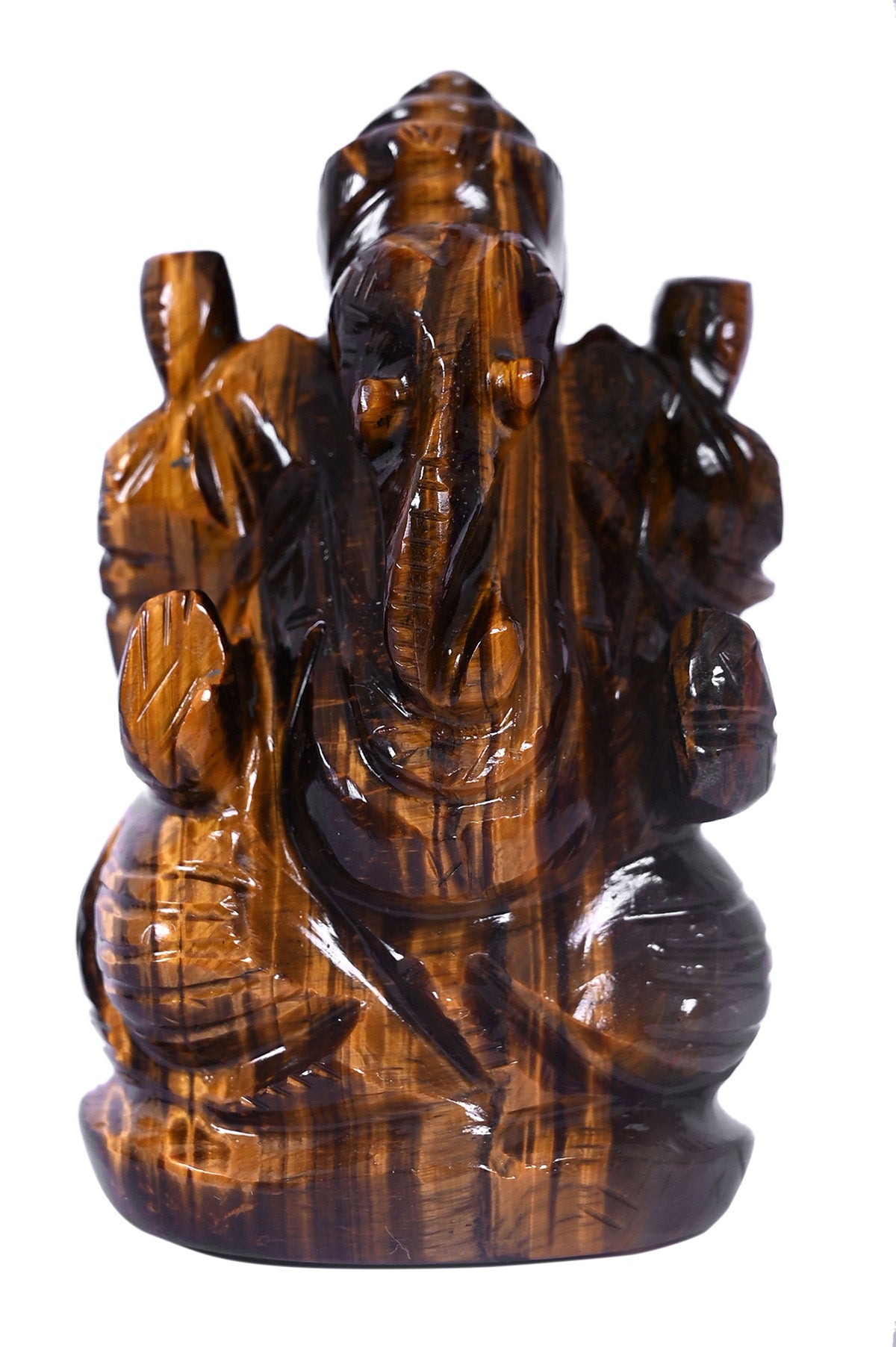 Tiger eye ganpati murti