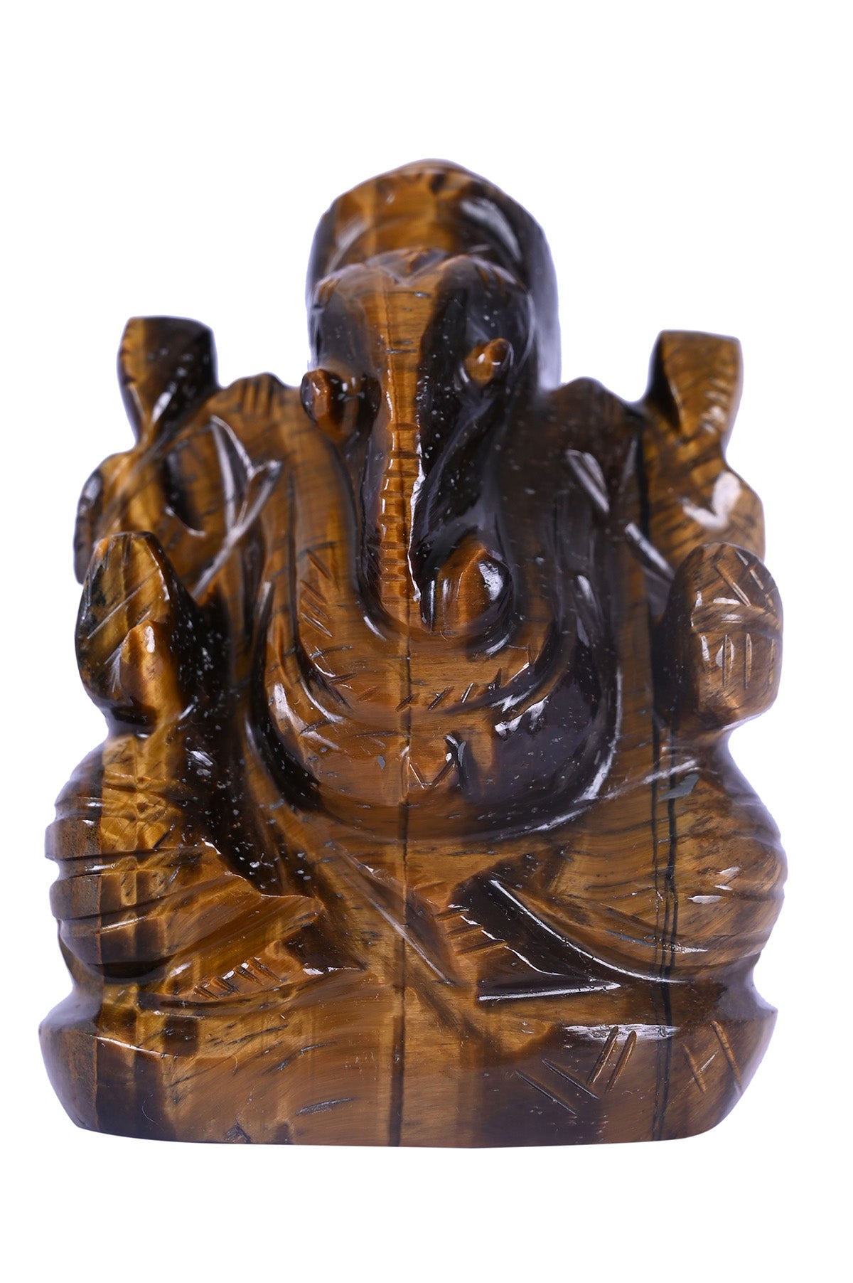 Tiger eye ganpati murti